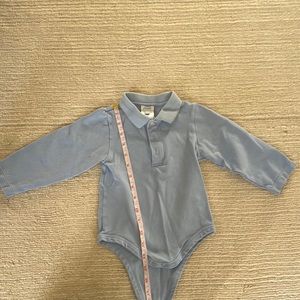 Jacadi boys polo 23 months, blue long sleeve.